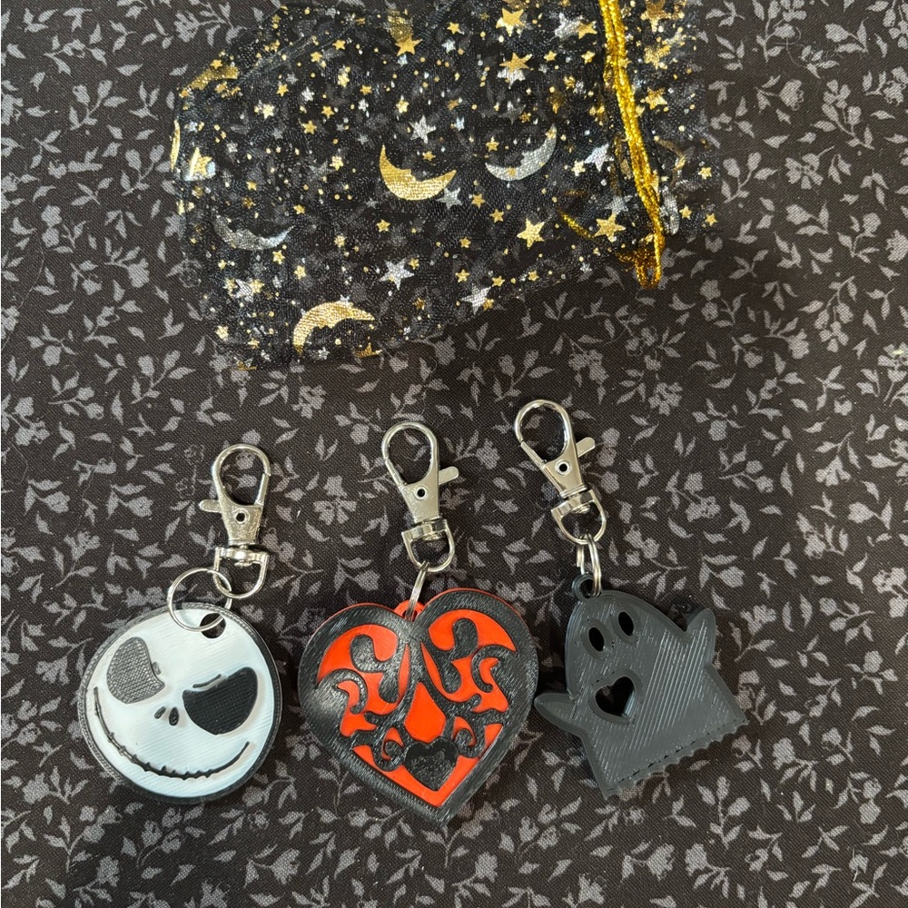 Halloween Themed Keychains Set